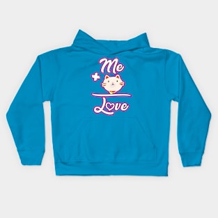 Me+Cats=Loves Kids Hoodie